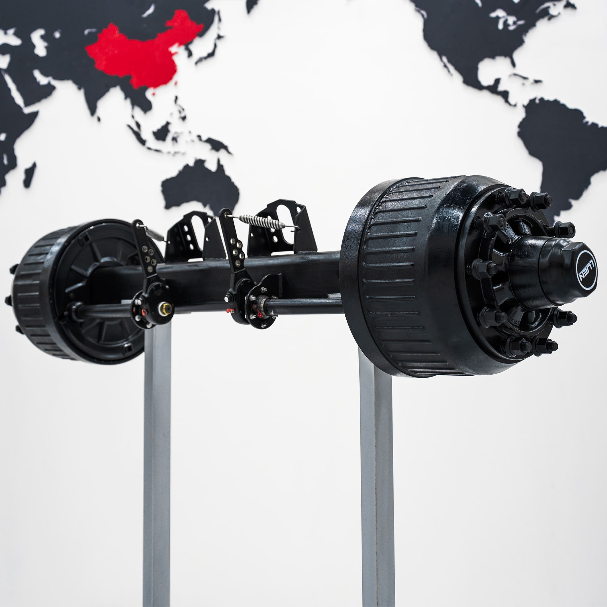 9T18T German Type Drum Trailer Axle