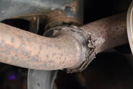 rust on exhaust pipe