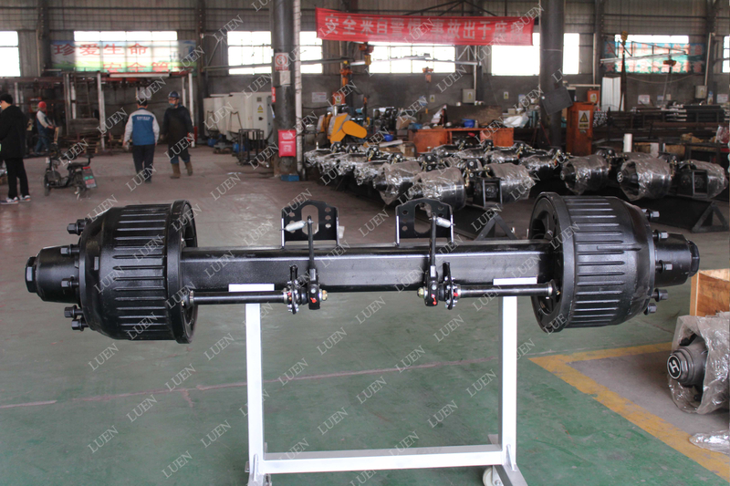 Custom high quality german type 13t 14t 16t assemble ABS truck BPW axles semi trailer axle for sale