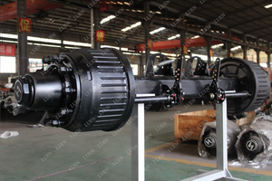 High Quality German Type Semi Trailer Axle with Brake Chamber and Seats