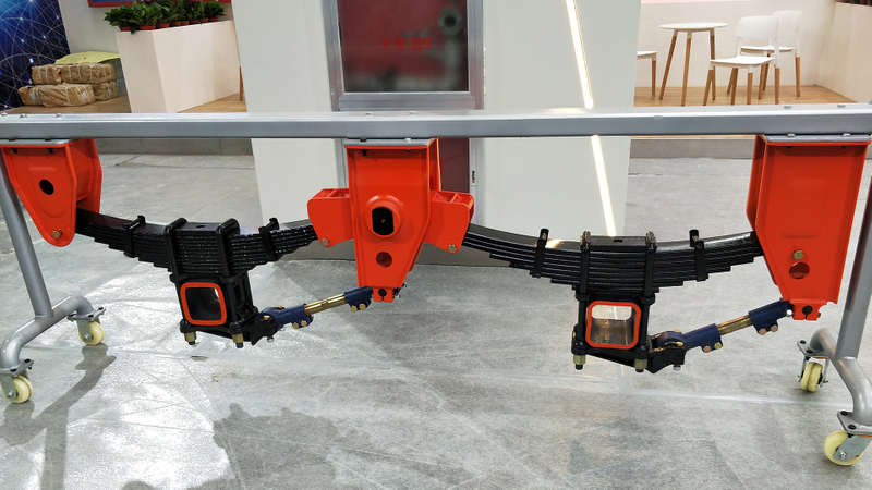 High Quality 3 Axles Mechanical Underslung Suspension American Type Suspension With Leaf Spring