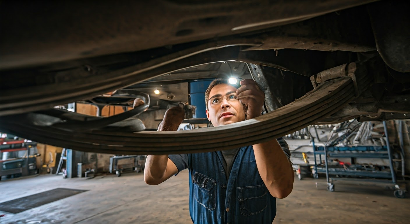 broken leaf spring on truck