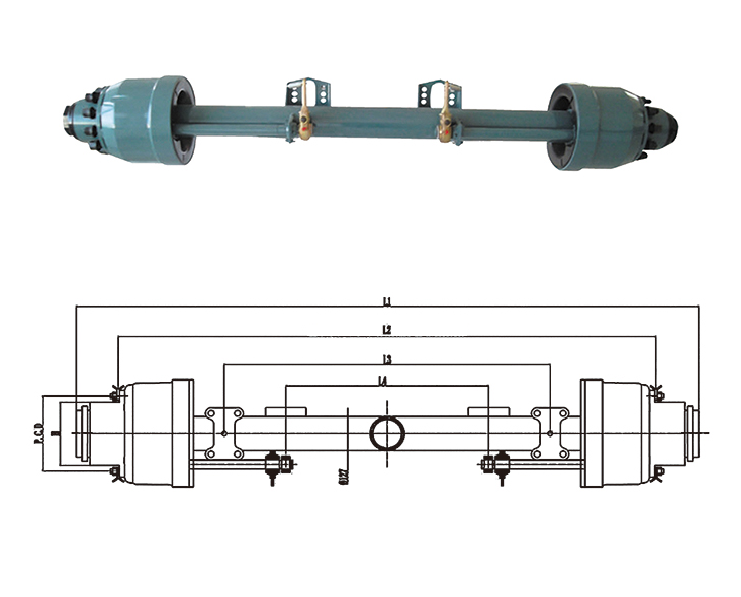 American Type Lowboy Axle For Sale