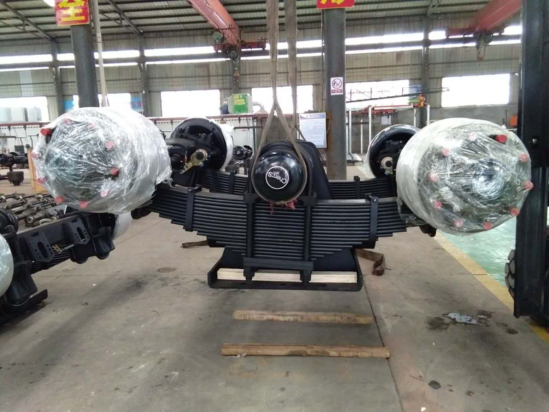 Semi Trailer Parts Spring Suspension 28t 32t Single Point Bogie Suspension For Sale