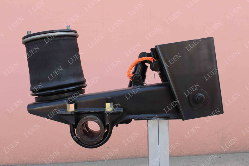 Heavy Duty Double Axles Single Semi Trailer Parts Fuwa Bpw German Type Air Suspension With Lifting Air Bag