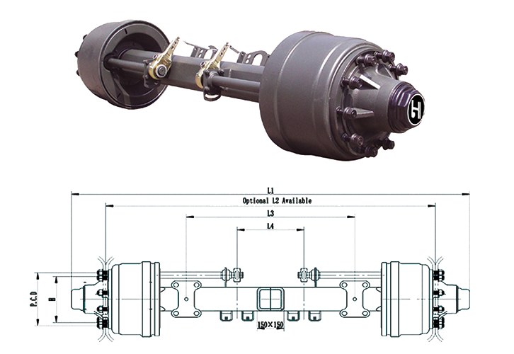 16T American Type Inboard Axle For Sale Near Me