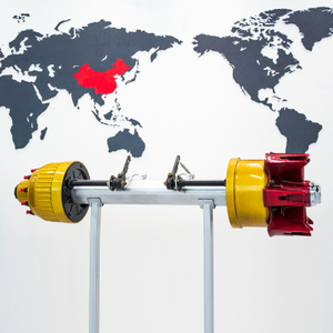 16 Ton BPW Germany Spoke Type Axle for Semi Truck Trailer