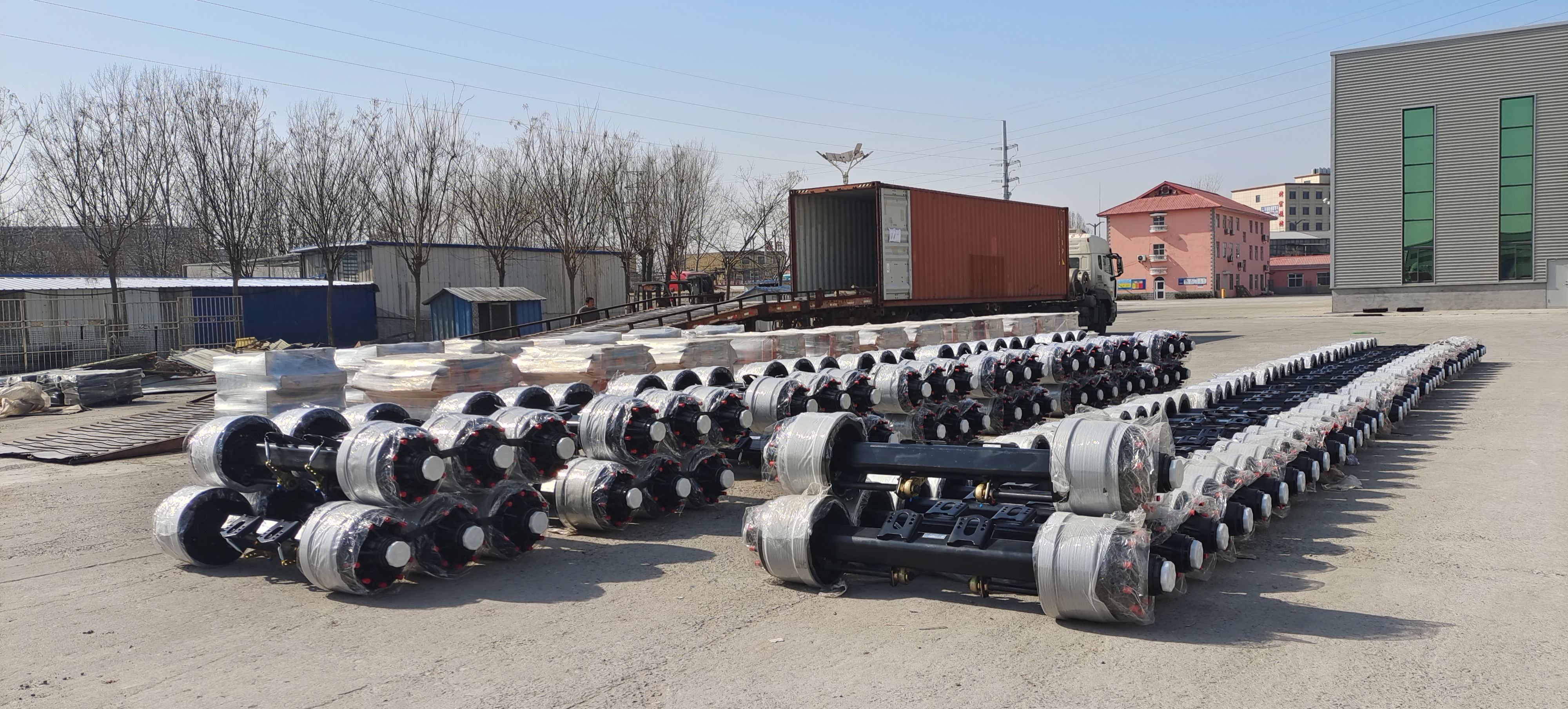 Customer Success with 16T German Type Axles Shipped to Kazakhstan