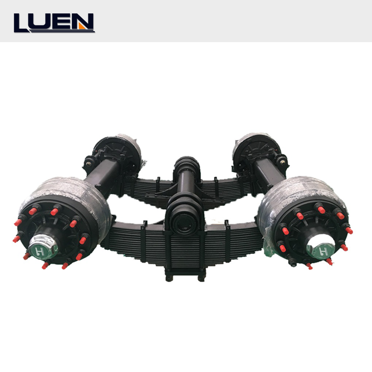 LUEN High Quality Semi Trailer Parts Axles 32T Bogie Suspension for Sale